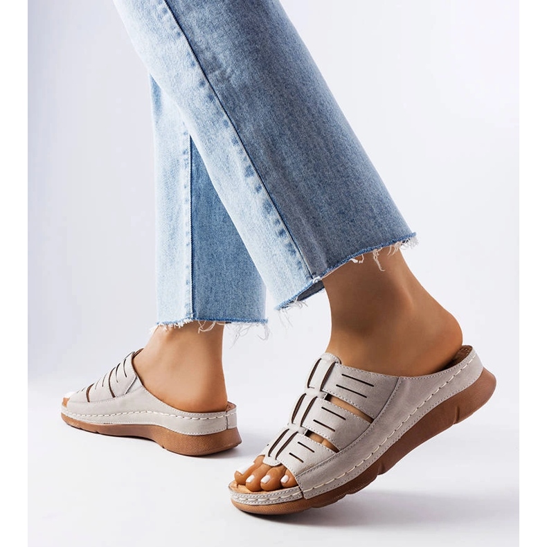 Sivi klizači od žerseja siva 1