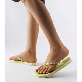 Neonsko zelene japanke sa kamenčićima iz Patriera zelena 2