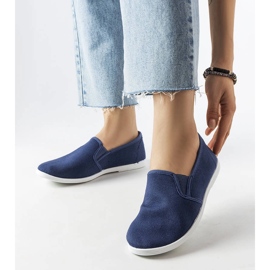 Tenisice od tamnoplave tkanine iz Quincyja plava 1