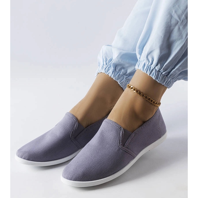 Inna Quincy sive tkanine tenisice siva 1