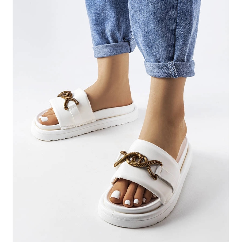 Bijele sandale s platformom iz Frédérique bijela 1