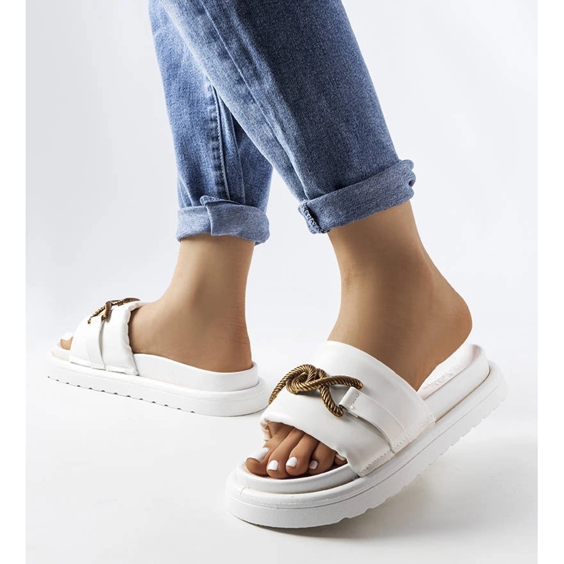 Bijele sandale s platformom iz Frédérique bijela 2