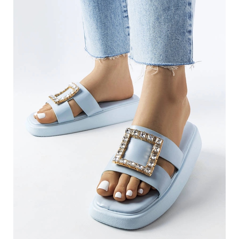 Fusbert plavi klizači s kamenčićima plava 1