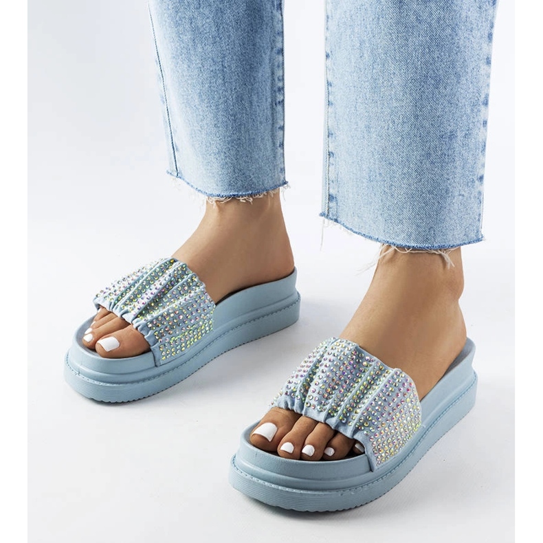 Plavi slajderi s kubnim cirkonima iz Franeta plava 1