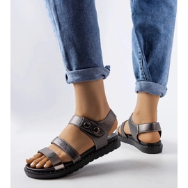 Sive metalik sandale iz Lanhama siva 1