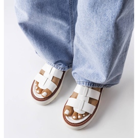 Lola bijele sandale s platformom bijela 2