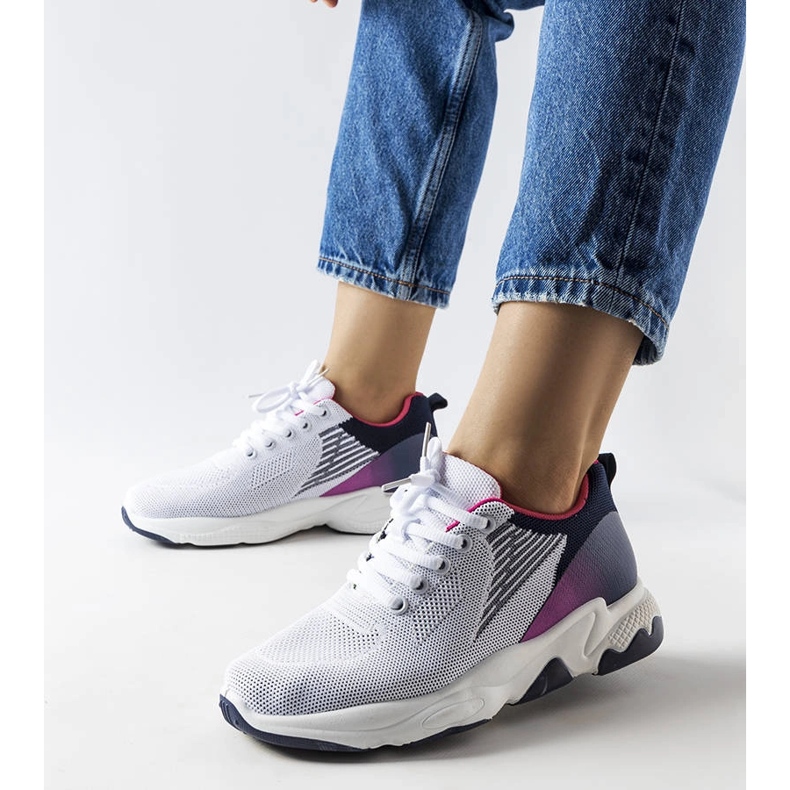 Bijele i tamnoplave sportske tenisice marke Galatee bijela 1