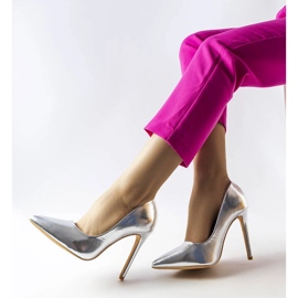 Srebrne metalik Cabell štikle srebro 1