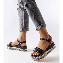 Katrin crne sandale s platformom crna 1