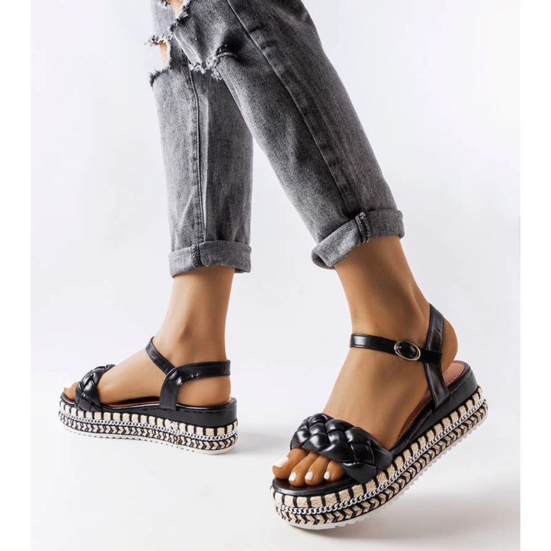 Katrin crne sandale s platformom crna 1