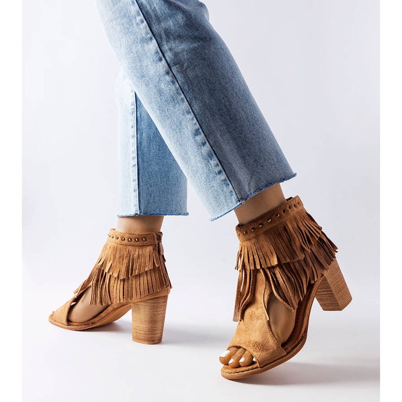 Latimer sandale s karamel resama smeđa 1