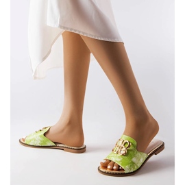 Lea green tobogani s kopčom zelena 2