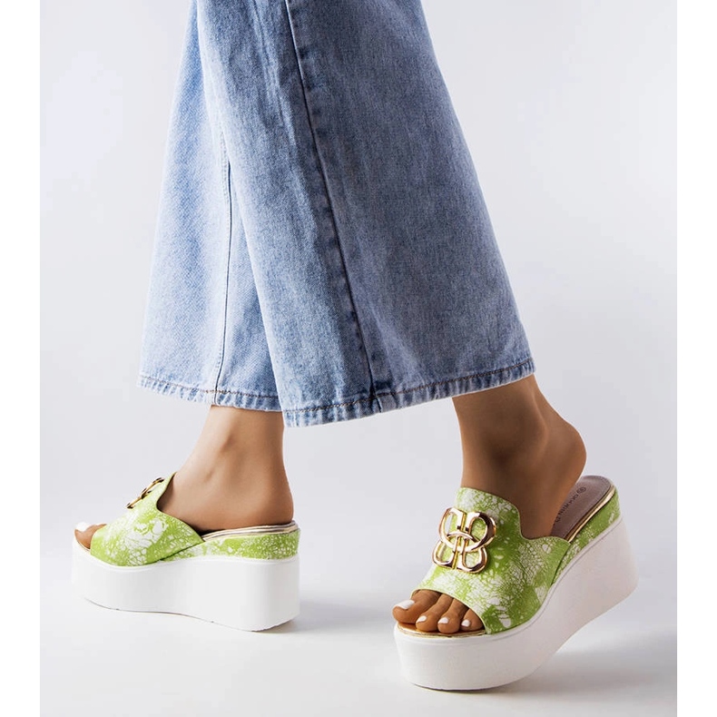 Havanna zeleni klinasti klizači zelena 1