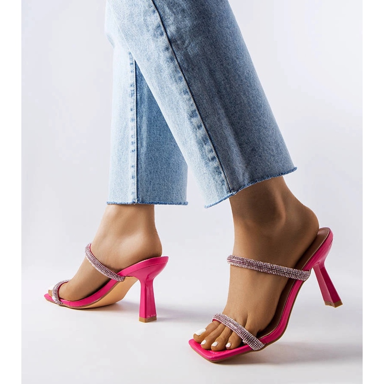 Inna Ružičaste japanke Evelina na visoku petu ružičasta 1