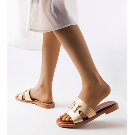 Sabrine zlatne japanke zlatna 2