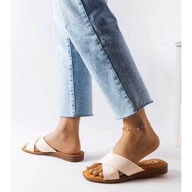 Inna Tiana bež papuče 2