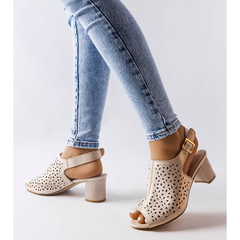 Fiamma sandale od zlatnog bloka zlatni 1