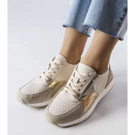 Goodin Bež ažur kožne cipele iz Galilea 1