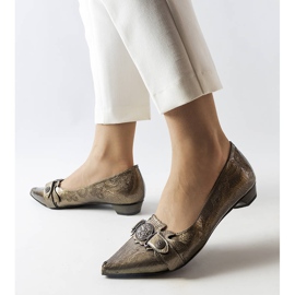 Srebrne cipele s niskom petom iz Siciliana siva 2