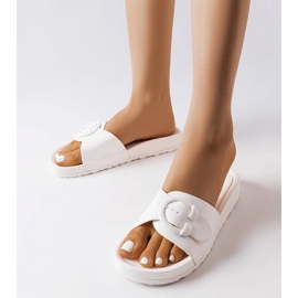 Inna Bijele natikače s kopčom iz Généreuxa bijela 1