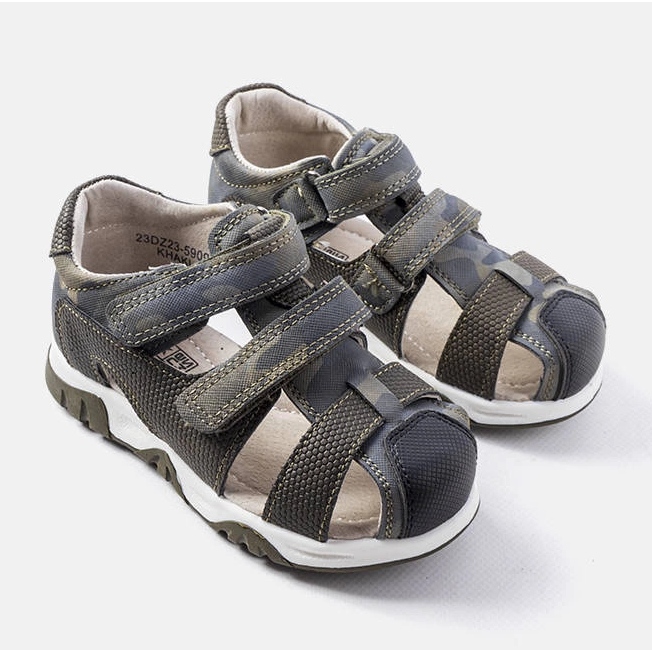 Zelene sandale s kožnim uloškom iz Millarda zelena 1