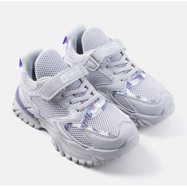 Sive dječje tenisice s čičkom iz Robillarda siva 1