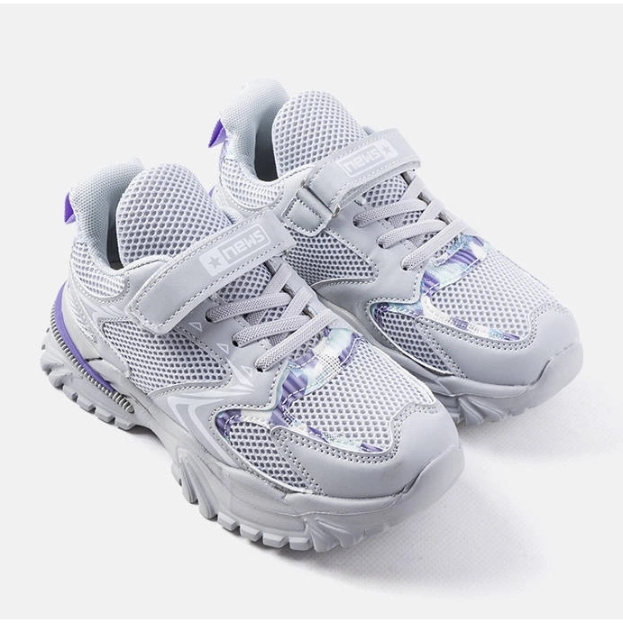 Sive dječje tenisice s čičkom iz Robillarda siva 1