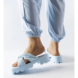 Inna Dubé plave patike za traktorski potplat plava 2