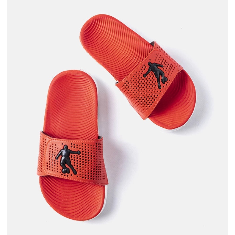 Crveno-bijele gumene papuče iz Atene crvena 1