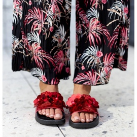 Crveni tobogani s ukrasnim gornjištem iz Caggia crvena 2