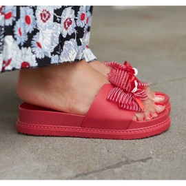 Crveni klizači s mašnom iz Didone crvena 1