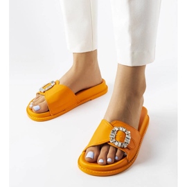 Narančasti slajderi ukrašeni Griegsvei kamenčićima narančasta 1