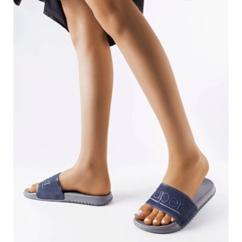 Sive gumene papuče iz Azelia plava 1