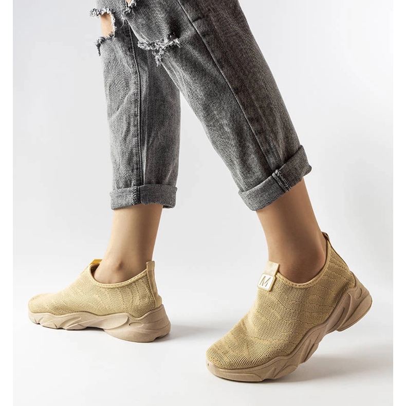 Tamno bež tekstilne tenisice iz Aarona 1