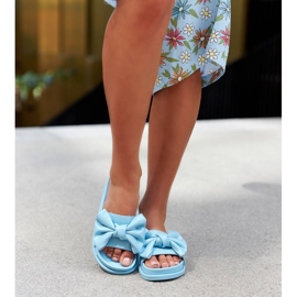 Plavi klizači s mašnom iz Servigliana plava 1