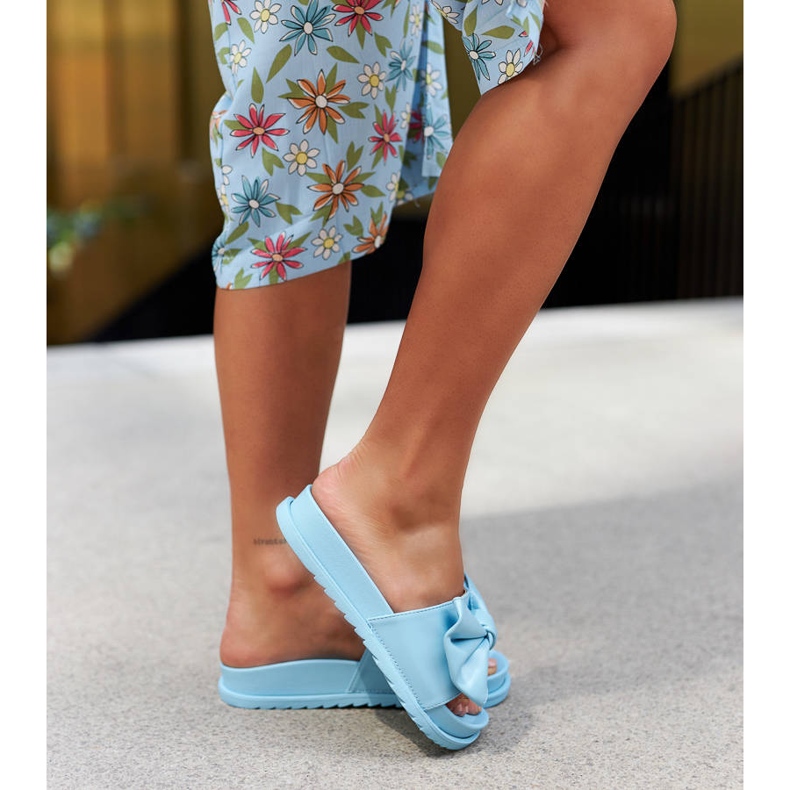 Plavi klizači s mašnom iz Servigliana plava 2