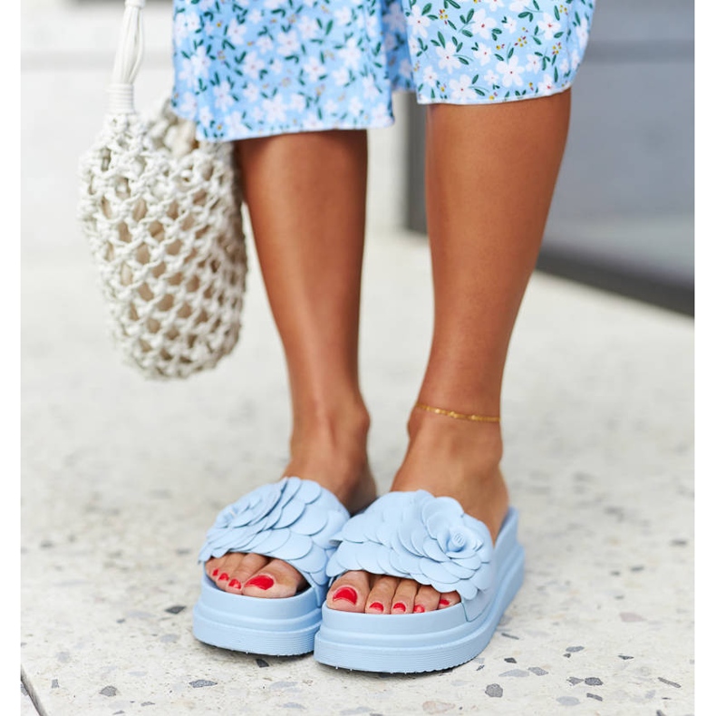 Plave sandale s platformom iz Mese plava 1