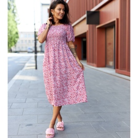 Ružičaste Paciano papuče s cvijetom ružičasta 1