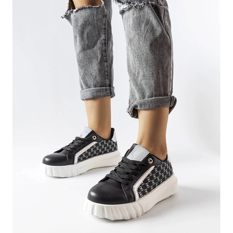 Crne Giuseppe tenisice s platformom crna 1