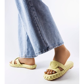 Zelene papuče na platformi Francesco zelena 2