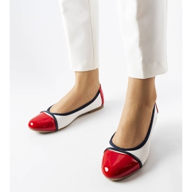 Crveno-bijele balerinke iz Colomba bijela 1