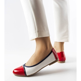 Crveno-bijele balerinke iz Colomba bijela 2