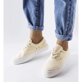 Žute tenisice s platformom iz Big Star LL274144 žuta boja 1