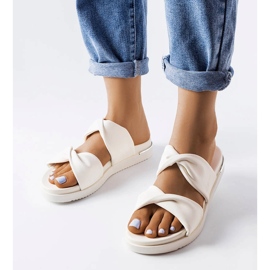 Bijele papuče Big Star LL274A121 bijela 1