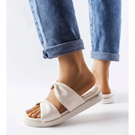 Bijele papuče Big Star LL274A121 bijela 2