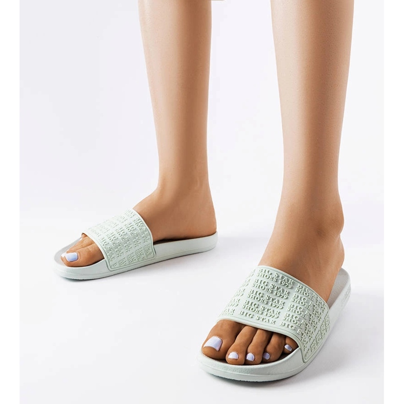 Zelene papuče iz Big Star LL274A150 zelena 1