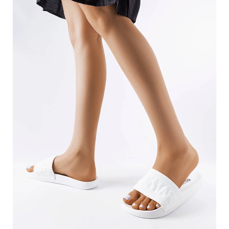 Bijele papuče Big Star LL274A159 bijela 1