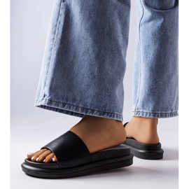 BM Crne papuče na Paquette platformi crna 2