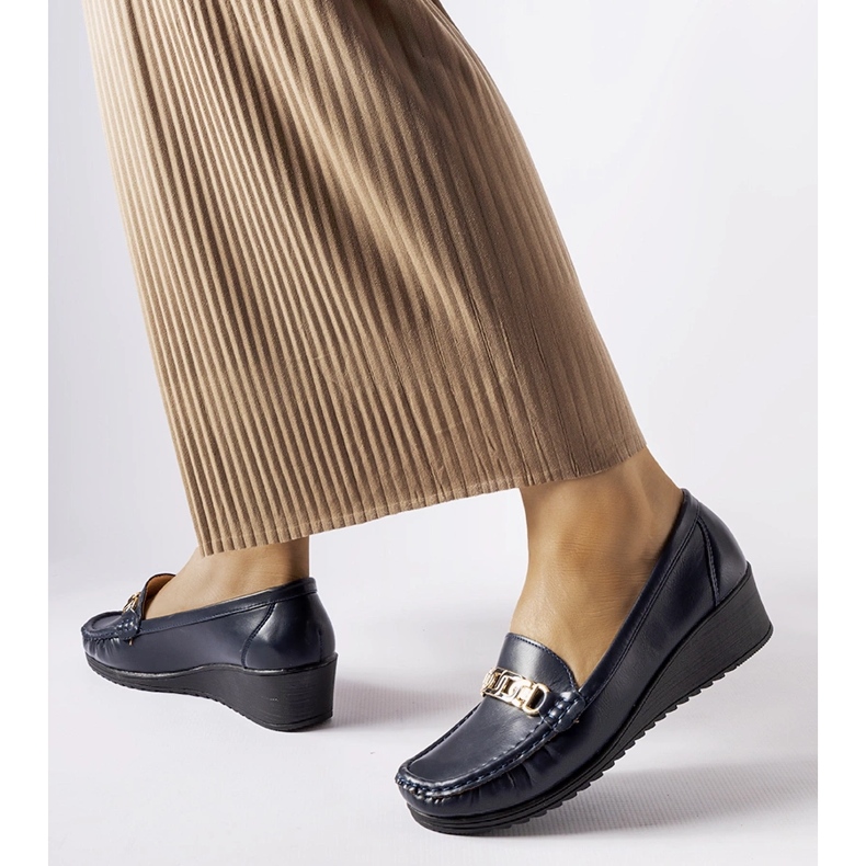 Mornarskoplave natikače s kopčom iz Lerina plava 1