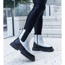 Galvani metalik izolirane čizme za snijeg srebro 1